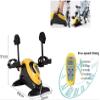 Electric Under Desk Bike Mini Portable Pedal Cycle Exercise Bike Arm and Leg Cycle Exerciser Bike with LCD Display Cycling Trainer Without Resistance ( Color : Yellow with Stand ) view 3