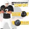 HANDLANDY Lineman Gloves for Men, Grippy Padded Offensive Football Gloves for Adult (Black, Large) view 3