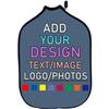 Custom Padded Pickleballs Paddle Cover with Personalized Image Text Pictures or Logo, Neoprene Cover Paddle Case Rackets Cover, Fits Most Paddle, 8.6x11.8 Inches, Dusty Blue view 2