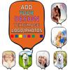 Custom Pickleballs Paddles Cover, Personalized with Photo Logo Text or Name Rackets Protective Covers, Fits Most Paddles Customized Pickleballs Paddle Cover or Rackets, 8.6 x11.8 Inch, Orange view 1