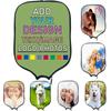 Customized Padded Pickleballs Protection Custom Pickleballs Paddles Cover Personalized Cover Paddles Case Rackets Cover Holder Sleeve Case Protector, Fits Most Paddles, 8.6x11.8 in, Fruit Green view 1