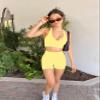 FULLSOFT High Waisted Biker Shorts for Women-5" Tummy Control Fitness Athletic Workout Running Yoga Gym Exercise Booty Shorts Leggings for Women Outfits Sales (Lemon Yellow,Small-Medium) view 2