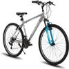 HH HILAND Adult 26 Inch Mountain Bike, Mens and Womens Bicycle with 21 Speed, High-Carbon Steel Frame Mountain Bicycle,MTB for Men Gray view 1