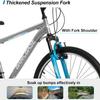 HH HILAND Adult 26 Inch Mountain Bike, Mens and Womens Bicycle with 21 Speed, High-Carbon Steel Frame Mountain Bicycle,MTB for Men Gray view 3