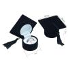 Jewelry Box Protable Ring Box Graduation Gift Ceremony Graduation Cap Ring Box Doctoral Hat Shaped Ring Jewelry Box exquisite view 2