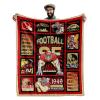 CusFuk Blanket for Men Women,Sports Lovers Gifts Warm Throw Flannel Blankets for Men Women Boys, Sports Style Travel Blanket Sofa Bed Couch for Men 60"x 50" view 1