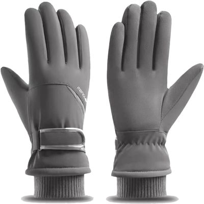 BKEKM Cycling Gloves 1 Pair Mittens Gloves Non-Slip Knit Gloves Thickened Warm Ski Gloves Touchable for Men Women Thermal Glove