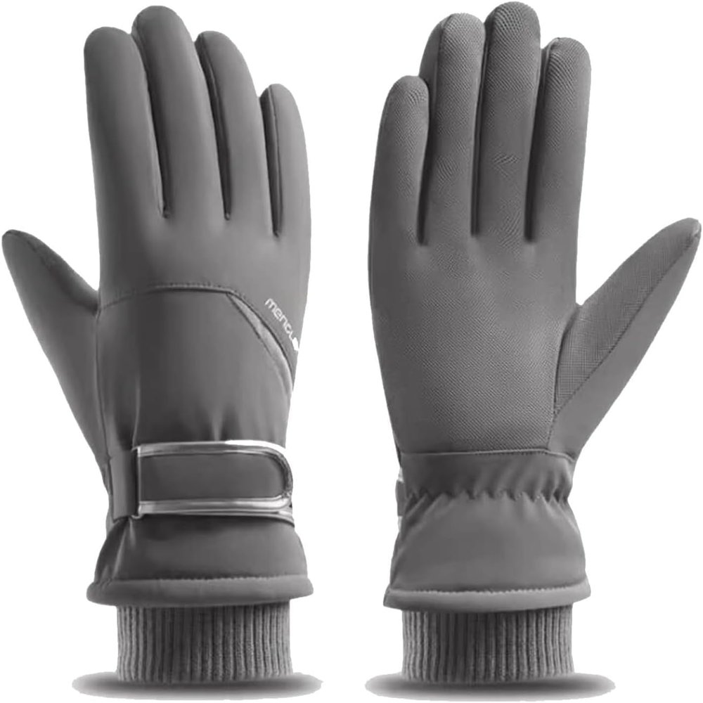 BKEKM Cycling Gloves 1 Pair Mittens Gloves Non-Slip Knit Gloves Thickened Warm Ski Gloves Touchable for Men Women Thermal Glove