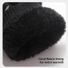 BKEKM Cycling Gloves 1 Pair Mittens Gloves Non-Slip Knit Gloves Thickened Warm Ski Gloves Touchable for Men Women Thermal Glove view 3