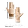 BKEKM Winter Gloves Thickened Mittens Gloves 1 Pair Touch Screen Windproof Gloves for Women Knit Gloves Non-Slip Thermal Glove view 2
