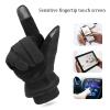 BKEKM Winter Gloves 1 Pair Cycling Gloves Plus Velvet Gloves Thickened Mittens Gloves Full-Finger Ski Gloves Fashion Thermal Glove view 4