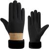BKEKM Winter Gloves Thickened Mittens Gloves 1 Pair Touch Screen Windproof Gloves for Women Knit Gloves Non-Slip Thermal Glove view 1