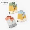 BKEKM Winter Gloves Non-Slip Knitted Gloves Colorful Couple Mittens Gloves Padded Cycling Gloves Knit Gloves 1 Pair Thermal Glove view 2