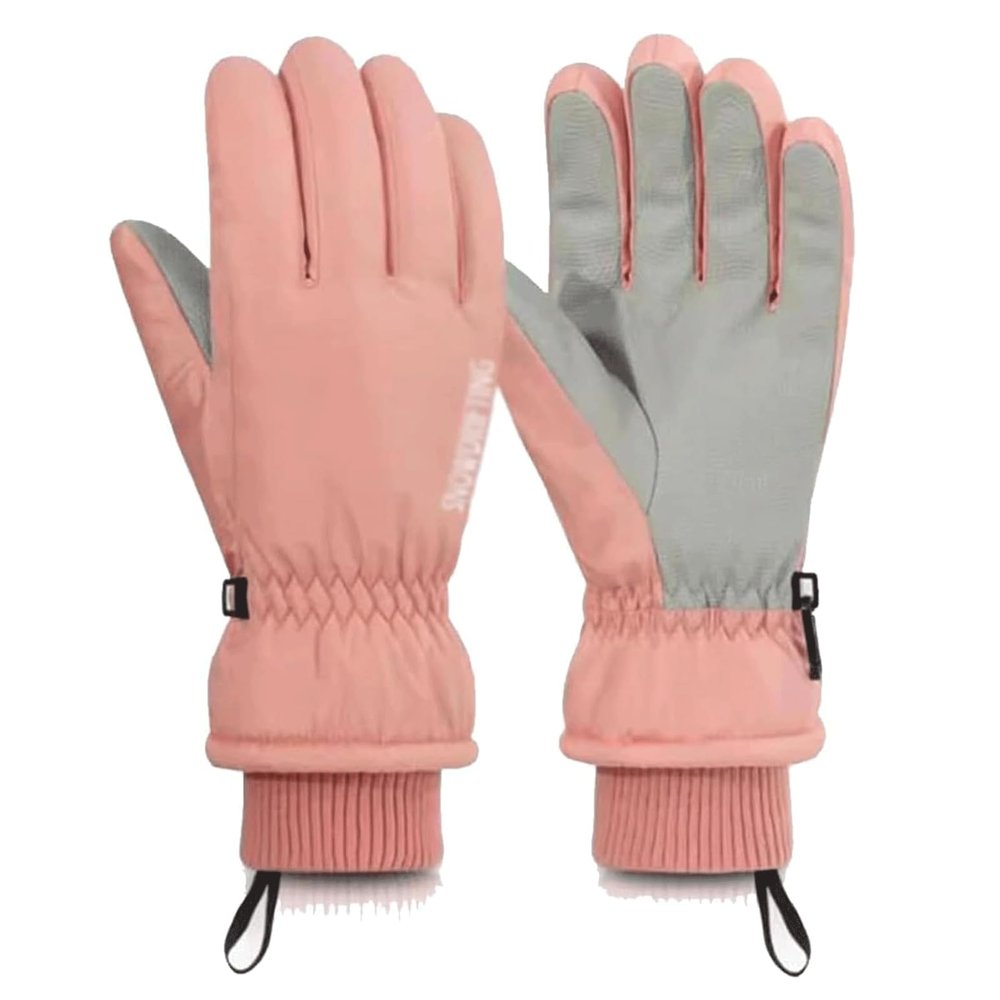 BKEKM Winter Gloves Non-Slip Ski Gloves Couple Cycling Gloves Thickened Thermal Glove 1 Pair for Men Women Outdoor Warm Gloves