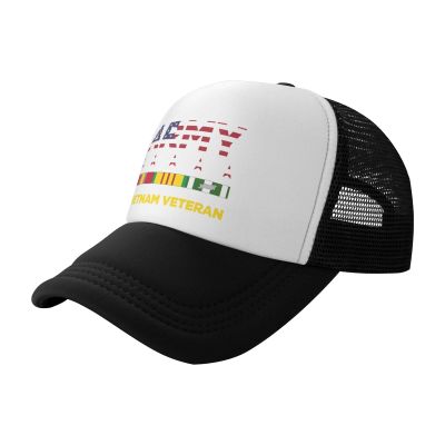 Army Vietnam Veteran Classic Baseball Cap Unisex Mesh Trucker Hat