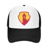 1st Mission Support Command Classic Baseball Cap Unisex Mesh Trucker Hat Black view 2
