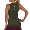Wulibike Sleeveless Cycling Jersey Women Running Shirts Vest bike top Summer Biking tank With Pockets Olive-green XS view 1