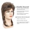ByouByou Mullet Wigs for Men 80s Style Costumes Fancy Party Accessory Cosplay Wig Joe Dirt Emo Wig Halloween Men x (Light Brown) view 4