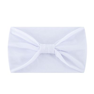 YOLAI Knotted Headband for Women Wide Headband for Women Fashion Hair Bands Elastic Turban for Girls Exercise Yoga (White, One Size)
