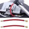 Gavigain 2pcs Bike Pump,Extension Hose Increasing 16.6cm 6.5in Length Nylon Copper Materials Double Valve Design Inflator Tube view 2