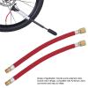 Gavigain 2pcs Bike Pump,Extension Hose Increasing 16.6cm 6.5in Length Nylon Copper Materials Double Valve Design Inflator Tube view 4