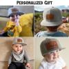Rucekia Custom Name Boys Girls Baseball Hat, Personalized Light Grey Fitted Infant Baby Hats, Adjustable Snapback Truck Caps for Toddler, Kids, Teen and Adults view 3