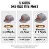 Rucekia Custom Name Boys Girls Baseball Hat, Personalized Light Grey Fitted Infant Baby Hats, Adjustable Snapback Truck Caps for Toddler, Kids, Teen and Adults view 4