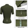 Wulibike Cycling Jersey Women Short Sleeve,Bike Shirts for Women Biking Tops Breathable Cycle Bicycle Jerseys with Pockets Olive-Green view 2