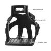 JOROBURO Horse Riding Stirrups, Anti Slip Aluminum Horse Saddle with Cowhide Protective Cover, Stirrups Horse Riding Tool Accessories for Horse Riders view 2