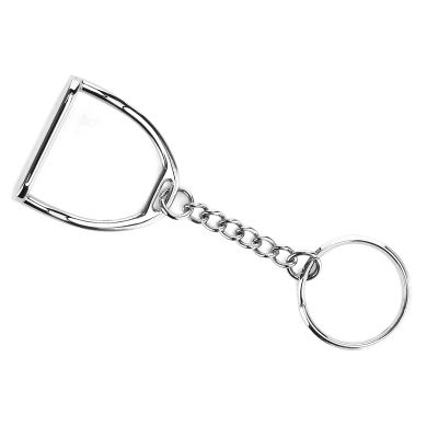 JOROBURO Horseshoe Keychain, Stirrup Keychain Stirrup Snaffle Keychain Silver Horseshoe Shaped Key, Stirrup Zinc Alloy No Rust Keychain for Bag Key Decoration PendantHorseshoes