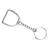 JOROBURO Horseshoe Keychain, Stirrup Keychain Stirrup Snaffle Keychain Silver Horseshoe Shaped Key, Stirrup Zinc Alloy No Rust Keychain for Bag Key Decoration PendantHorseshoes view 1