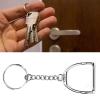 JOROBURO Horseshoe Keychain, Stirrup Keychain Stirrup Snaffle Keychain Silver Horseshoe Shaped Key, Stirrup Zinc Alloy No Rust Keychain for Bag Key Decoration PendantHorseshoes view 2