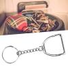 JOROBURO Horseshoe Keychain, Stirrup Keychain Stirrup Snaffle Keychain Silver Horseshoe Shaped Key, Stirrup Zinc Alloy No Rust Keychain for Bag Key Decoration PendantHorseshoes view 3