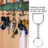 JOROBURO Horseshoe Keychain, Stirrup Keychain Stirrup Snaffle Keychain Silver Horseshoe Shaped Key, Stirrup Zinc Alloy No Rust Keychain for Bag Key Decoration PendantHorseshoes view 4