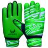 WEMORA Soccer Goalie Gloves for Kids Youth Junior Boys 4mm Anti Slip Strong Grips Palm Football Goalkeeper Gloves (Black/Green, Size 2 Suitable for 4 to 5 Year Old, Ambidextrous) view 1