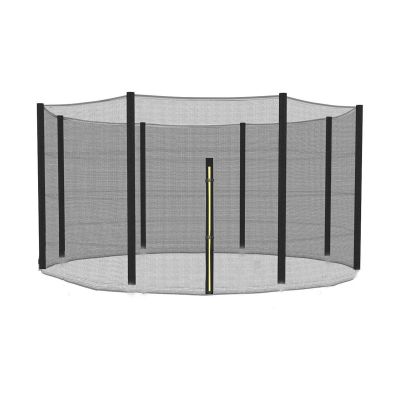 hxoity Trampoline Enclosure Net Only with Zipper & Buckle Perfect Visibility and Tear Weather-Resistant Trampoline Replacement Safety Enclosure System (Size : 12ft 4 U Legs 8 Poles)