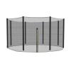 hxoity Trampoline Enclosure Net Only with Zipper & Buckle Perfect Visibility and Tear Weather-Resistant Trampoline Replacement Safety Enclosure System (Size : 12ft 4 U Legs 8 Poles)