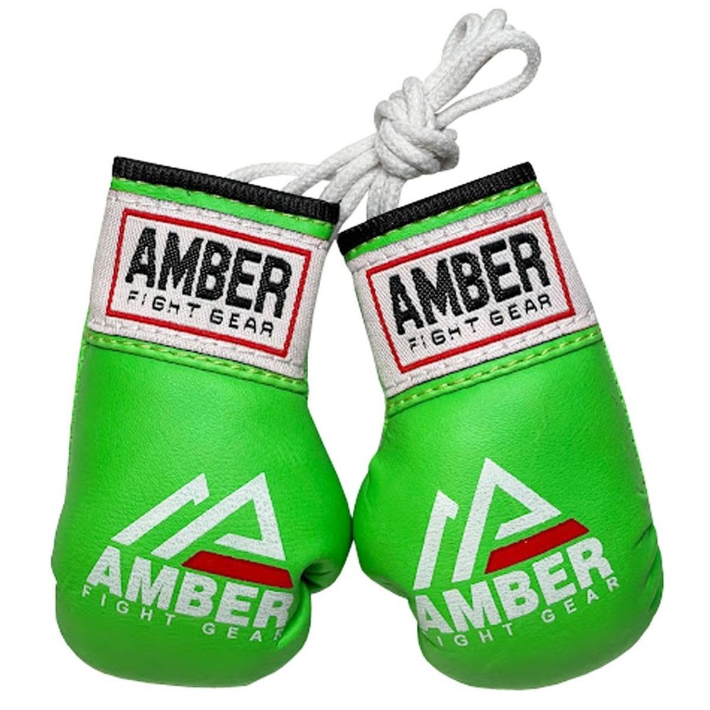 Mini Boxing Glove Replicas The Perfect Accessory for Boxing Fans and Unique Gift Giving - Authentic, Detailed, and Sporty Rear-View Mirror Decoration, Green, Sold as a Pair