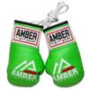 Mini Boxing Glove Replicas The Perfect Accessory for Boxing Fans and Unique Gift Giving - Authentic, Detailed, and Sporty Rear-View Mirror Decoration, Green, Sold as a Pair view 1