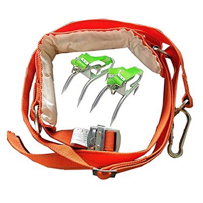 Luejnbogty Pole Climbing Spikes Non- Tree Climbing Spurs Tree Climbing Tool Kit for Hunting Observation Picking Fruit Coconut
