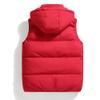 SWJGLITTR Men's Hooded Warm Thick Vest Quilted Sleeveless Windproof Outdoor Coats Winter Zip Up Padded Vest (X-Large,Red) view 2