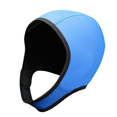 Aymzbd Scuba Diving Hood, Swimming Hat 3mm Neoprene Wetsuit Hood, Men Women Head Cover, Thermal Hood for Winter Underwater Kayaking, Blue