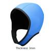 Aymzbd Scuba Diving Hood, Swimming Hat 3mm Neoprene Wetsuit Hood, Men Women Head Cover, Thermal Hood for Winter Underwater Kayaking, Blue view 3