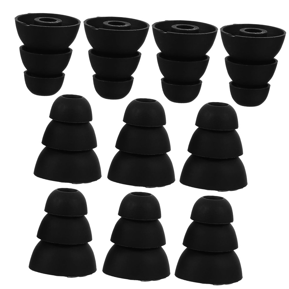BESPORTBLE 10pairs Silicone Ear Tips for Earphones Replacement Eartips in-Ear Earphone Covers Headphone Covers Soft Elastic and Smooth Material Earbud Caps Hearing Protection