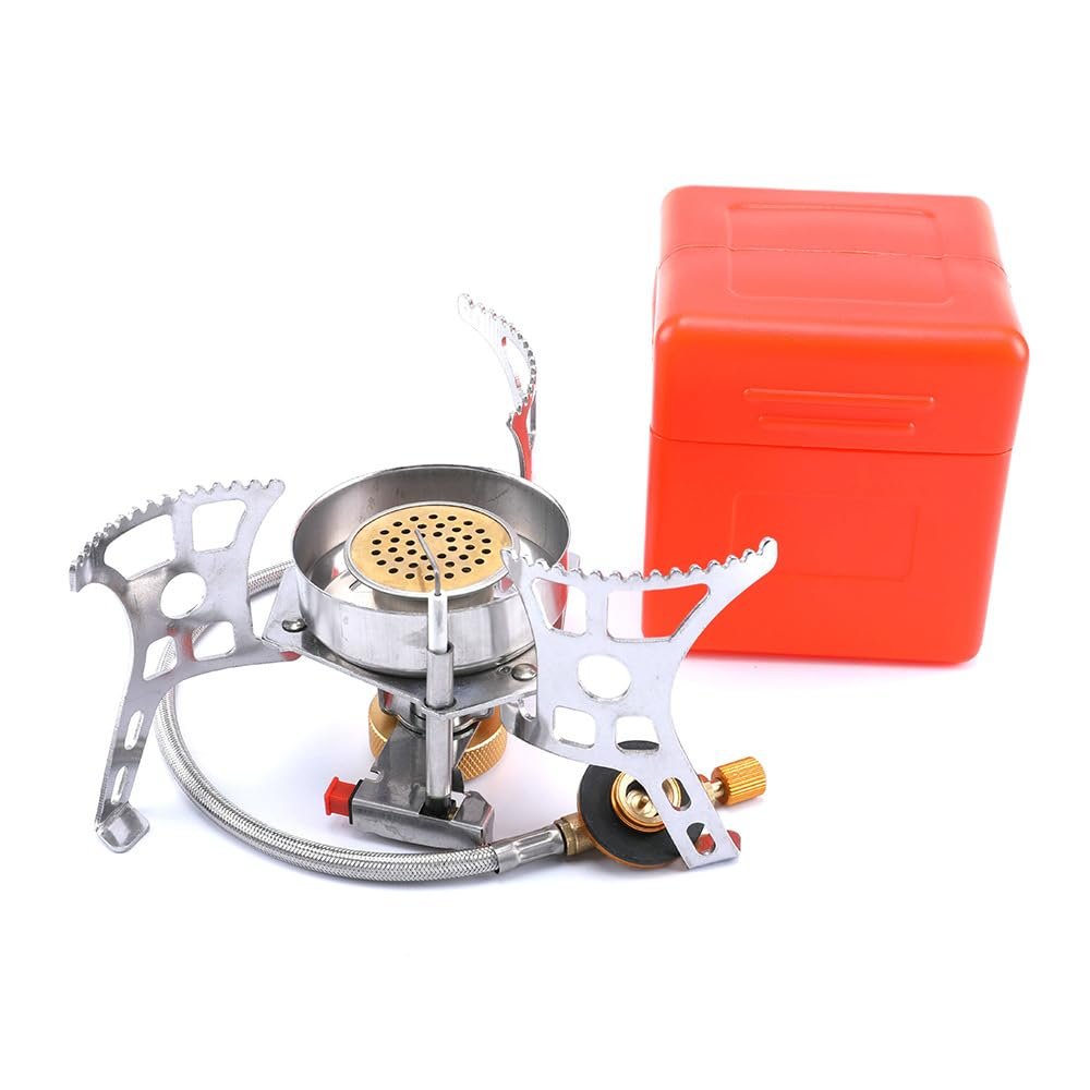 HUFFA Outdoor Gas Cooker Camping Burner Stove Portable Cookware Camping Equipment High Power Folding Camp Supplies Travel Strong Fire