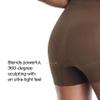 SPANX SPANXsculpt Power Series Boyshort - For All Hemline Lengths - Lightweight Core Control Shapewear - Dig-Free Waistband- Chestnut Brown - 1X view 4