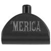 NDZ Performance Grip Frame Insert Plug for Glock Gen 4-5 Models 17 19 22 23 24 31 34 35  Black Aluminum with Silver Laser Engraved Image  Merica view 1