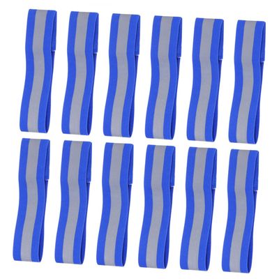 BESPORTBLE 12pcs High Visibility Reflective Wristband Night Run Safety Gear for Jogging Cycling Hiking