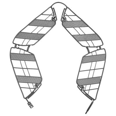 GANAZONO Backseat Protective Mesh Guard Easy Install Rear Wheel Net Shield for Clothing Fit for Bikes and Low Maintenance Safety Accessory