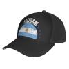 KOSPOGO The Argentina Flag and Freedom Baseball Cap Men's and Women's Baseball Hat Adjustable Casual Outdoor Breathable Caps Truck Driver Hat Dad Cap Black view 2